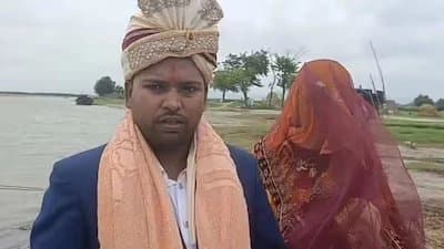 No Flood Can Stop The Wedding Bihar Grooms Adventure Ride To Shaadi Mandap