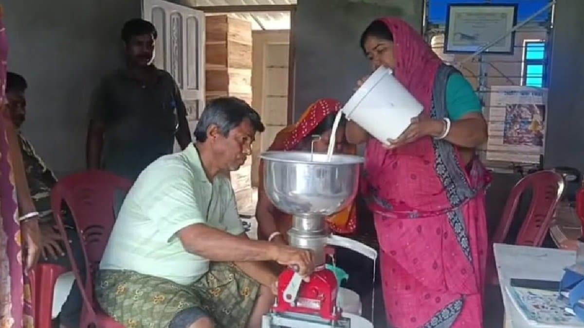 Milk processing is another livelihood for Sundarban women