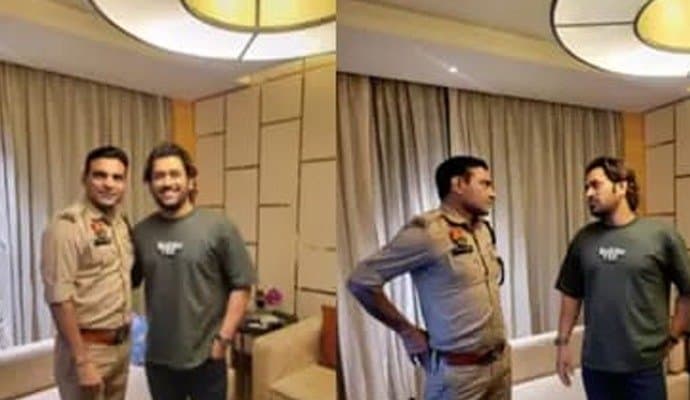  2007 T20 World Cup Hero joginder Sharma meets ms dhoni after 12 years 