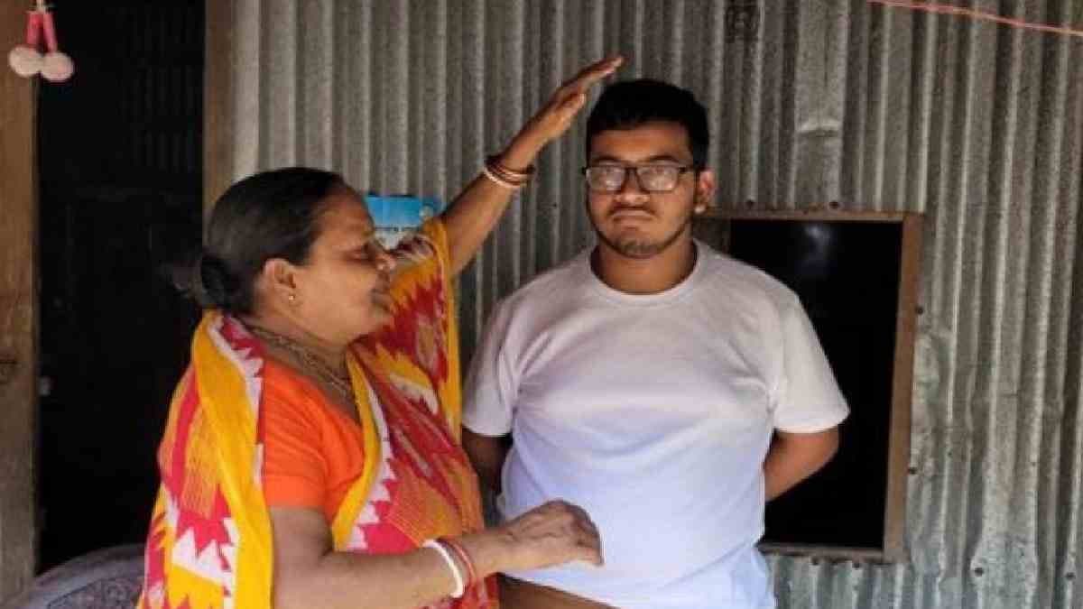 Tushar Debnath of Coochbehar stood second in higher secondary examination 2025