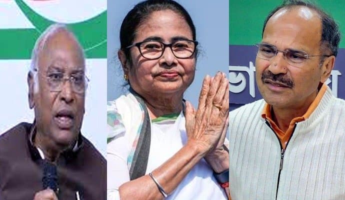 CONGRESS: মমতার পাশে কংগ্রেস হাইকমান্ড, অধীরকে বার্তা দিলেন খাড়গে