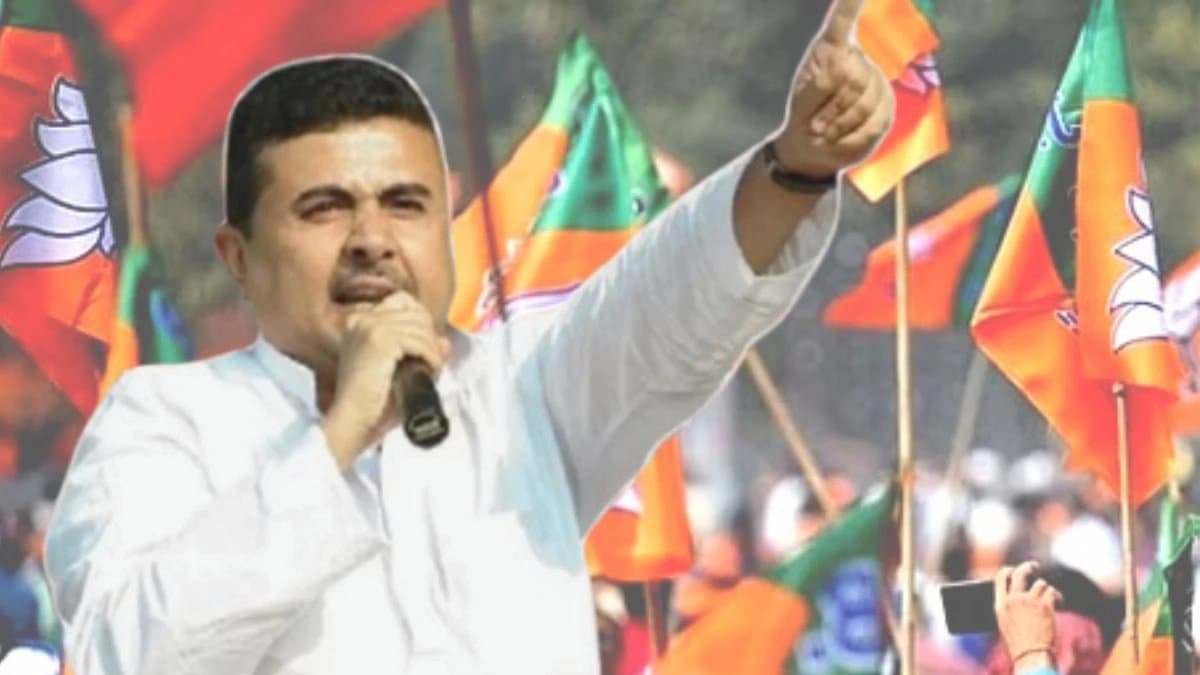 Suvendu Adhikari at cooch-behar joy bangla slogan at his convoy