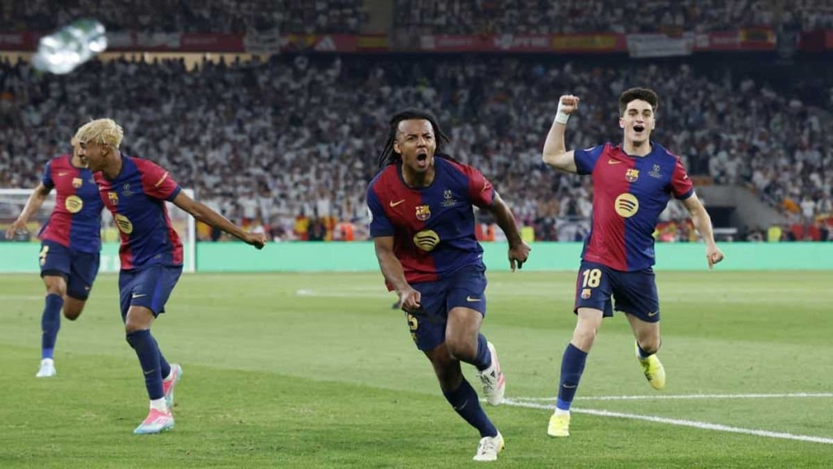 Kounde scores extra time winner as Barcelona beats Real Madrid 3-2 to win Copa del Rey final spt