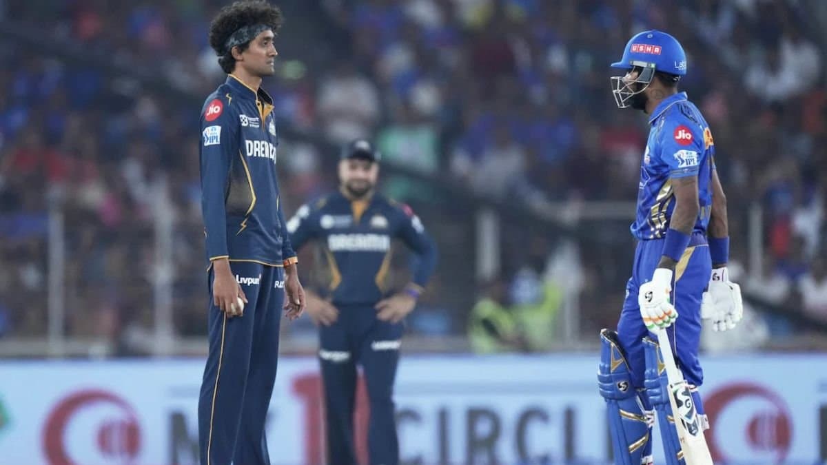 IPL 2025: Hardik Pandya and Sai Kishore had a brief confrontation during Gujarat Titans and Mumbai Indians Match spt 