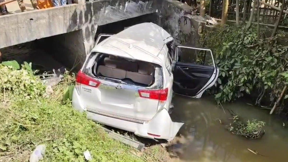 Road accident at tripura four died 