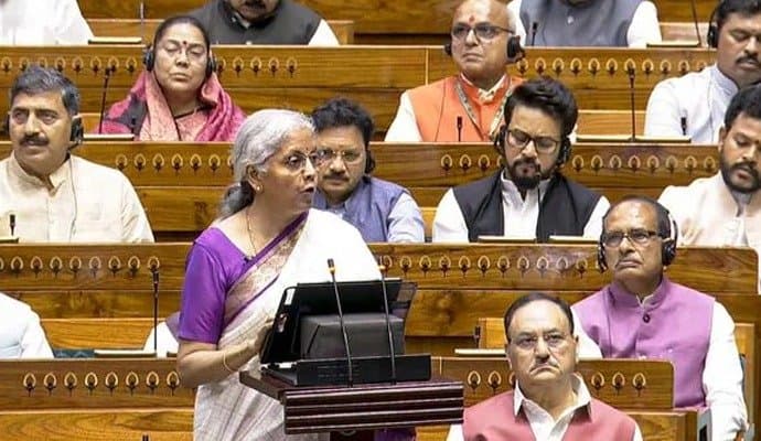 FM Sitharaman presents first union budget in Parliament, tax relief expected