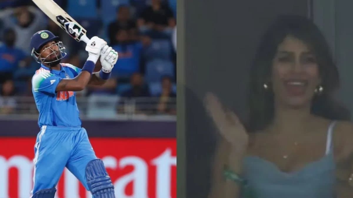 Jasmin Walia plays cheerleader for Hardik Pandya as he hit two back to back sixes against Australia spt 
