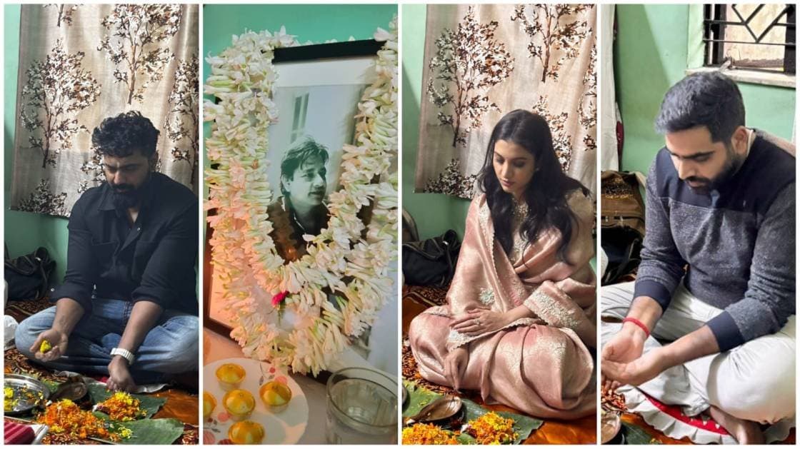 dev and rukmini joins director arun roys funeral ent