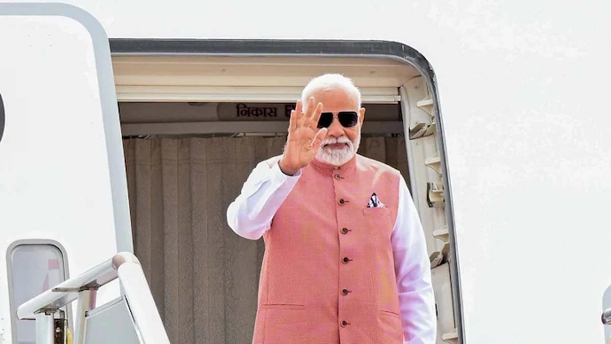 How much was spent from the government exchequer on PM Modis foreign visits in the five years 2021-24 