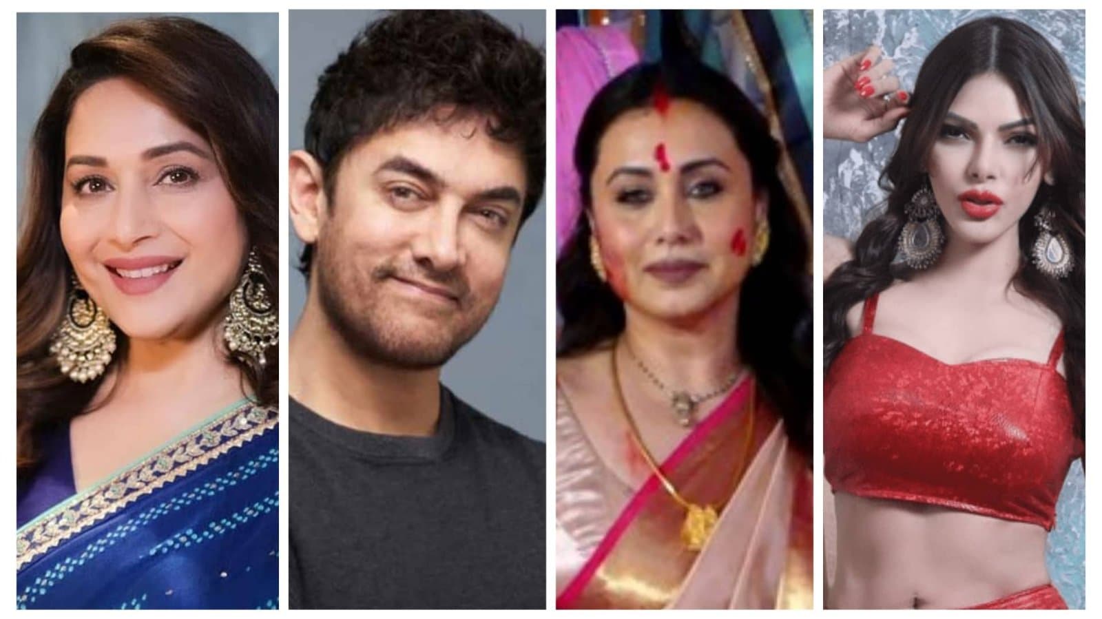 মাধুরীকে থুতু আমিরের! বিজয়ার সিঁদুরখেলায় রানিকে সামনে পেয়েই এ কী করলেন শার্লিন 