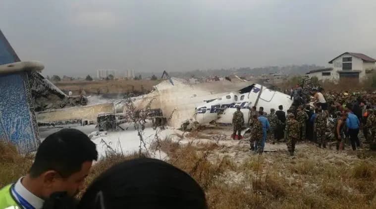 Shaurya Airlines with 19 onboard crashes during takeoff at Kathmandu, 5 dead