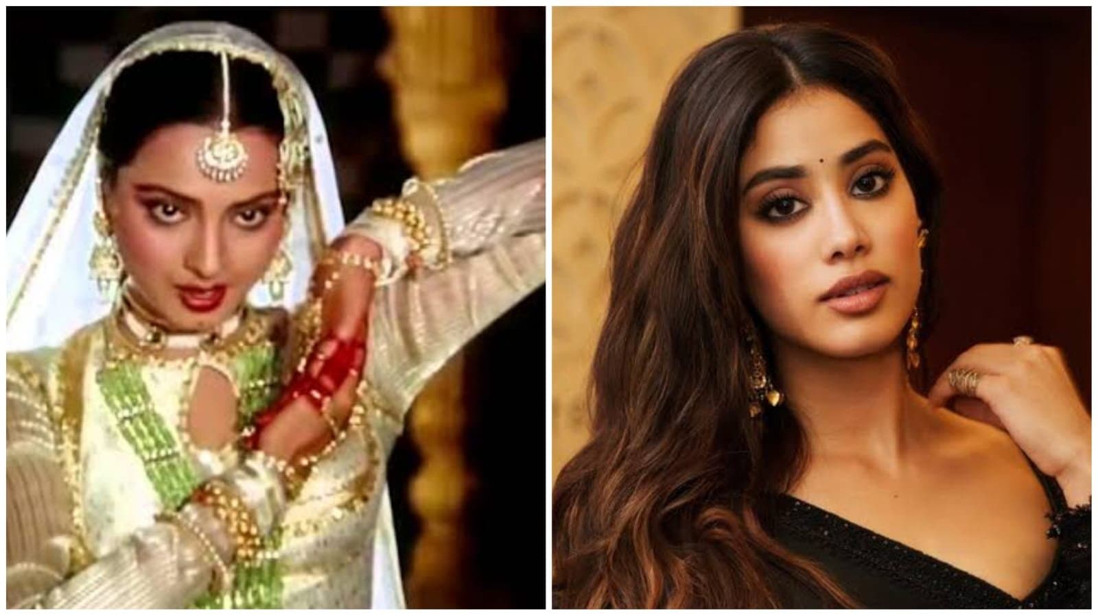 janhvi kapoor recreates rekhas iconic song netizens says she would be cast on umrao jaan 2 ent  