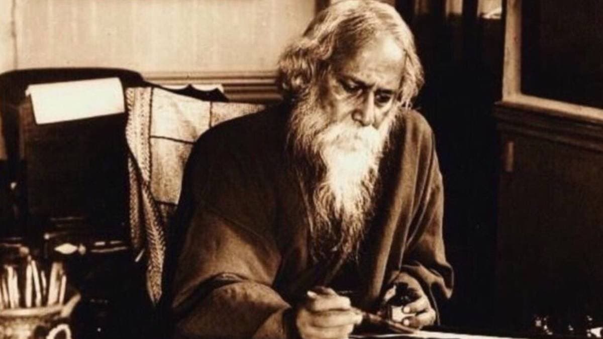 Rabindranaths hand writen letters are in auction