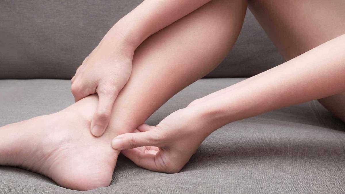 Diabetes and nerve disease symptoms can appear in leg