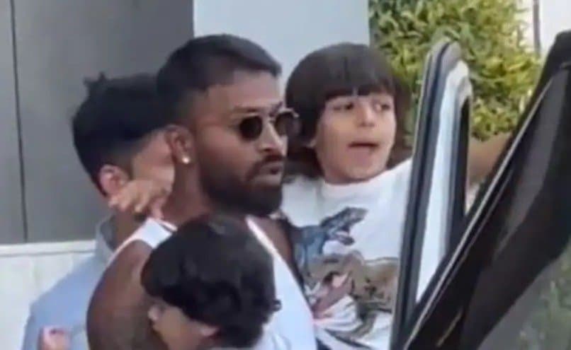 Hardik Pandya Reunited With Son Agastya India Star Reaction Says It All