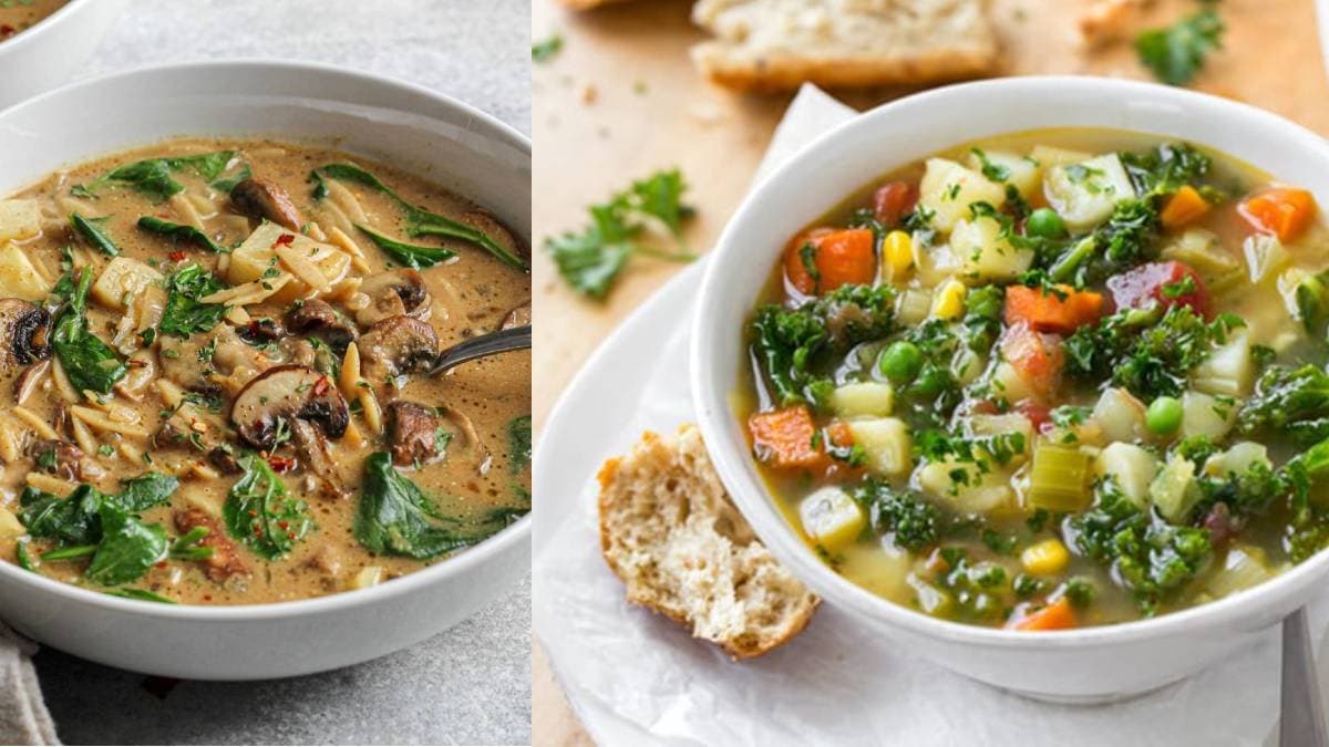 veg and non veg soup recipe for dinner in winter lif
