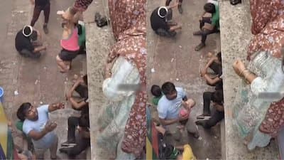 Woman Tosses Child From Terrace Into Man Arms Netizens Reacts 