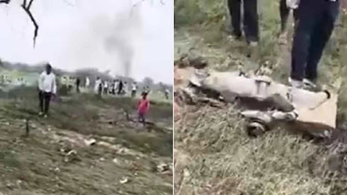 Air force fighter jet crashes in Rajasthan makes panic