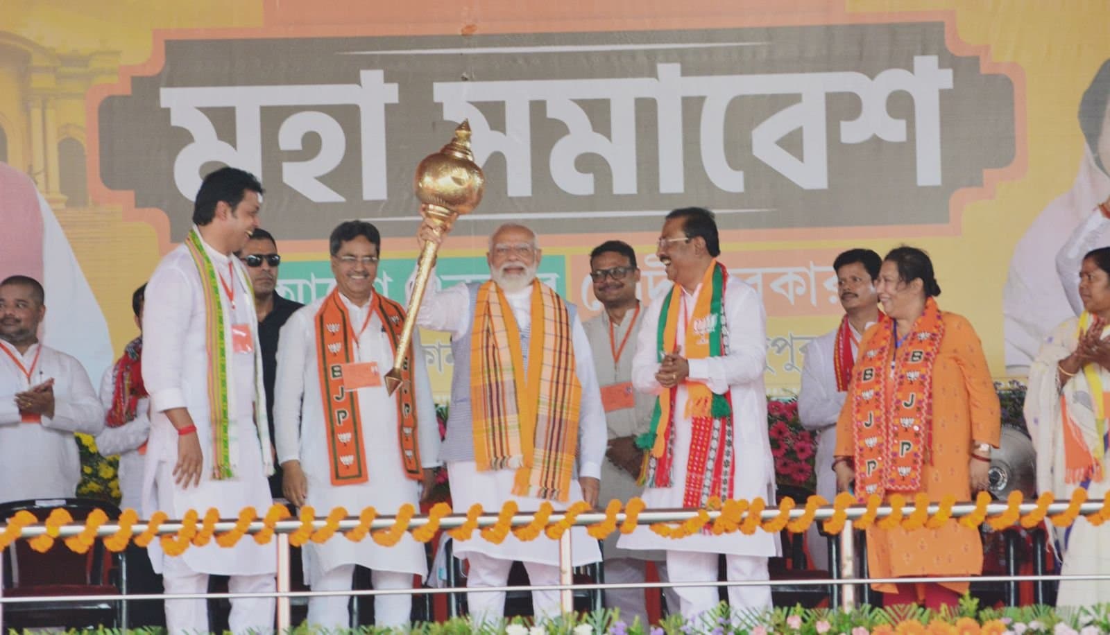 MODI: ত্রিপুরায় কার্যত রামের নামেই ভোট চাইলেন মোদি