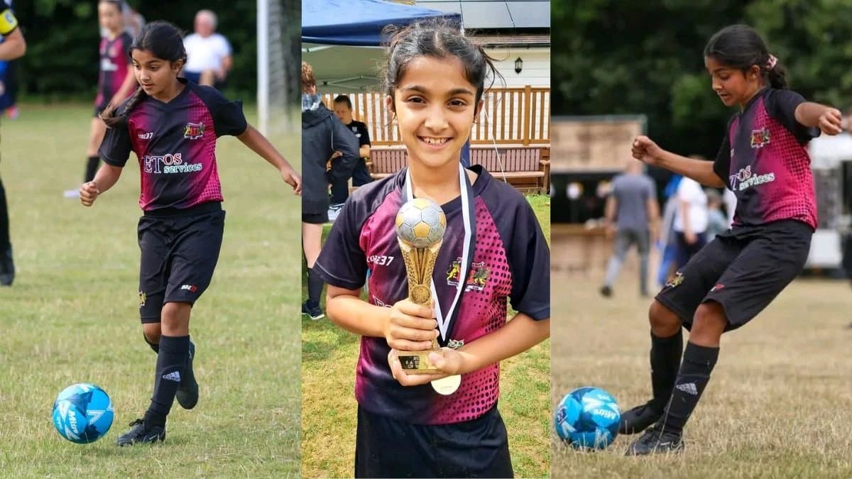  Atmaja Malakar a 9 year old Bengali girl known as Messi secures a place in Charlton Athletic Football Club