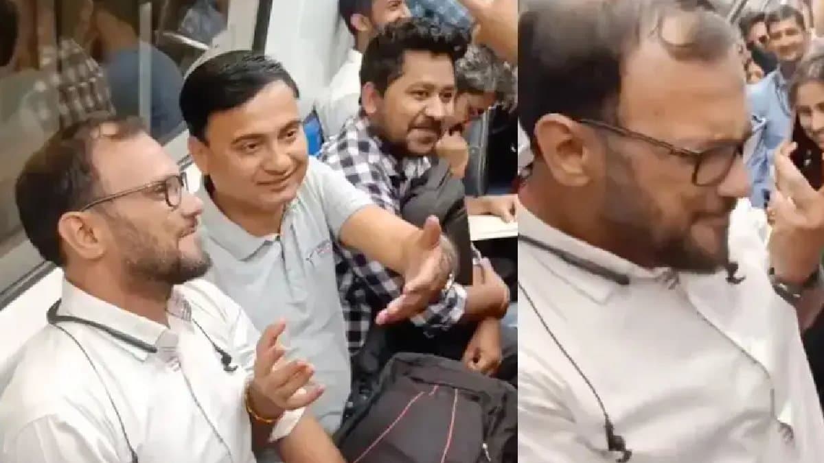 Delhi Metro Passenger Refuses to Give Woman  Seat viral  Video