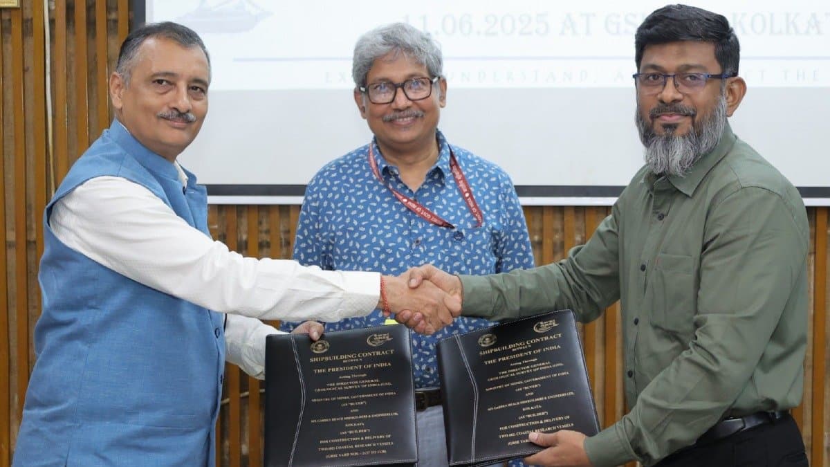 GRSE and GSI signed contract to build Coastal Research Vessels