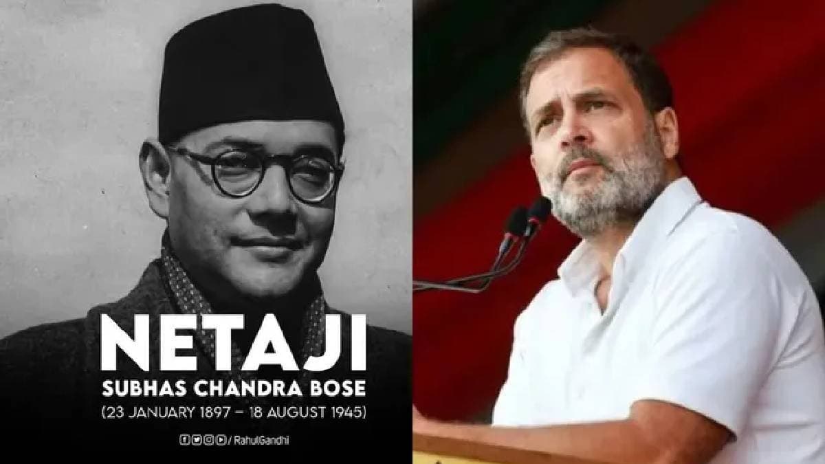 congress mp rahul gandhis post mentioning netajis death date sparks controversy