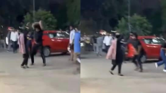 Man Hits Woman With Stick In Ghaziabad After She Fights With His Girlfriend