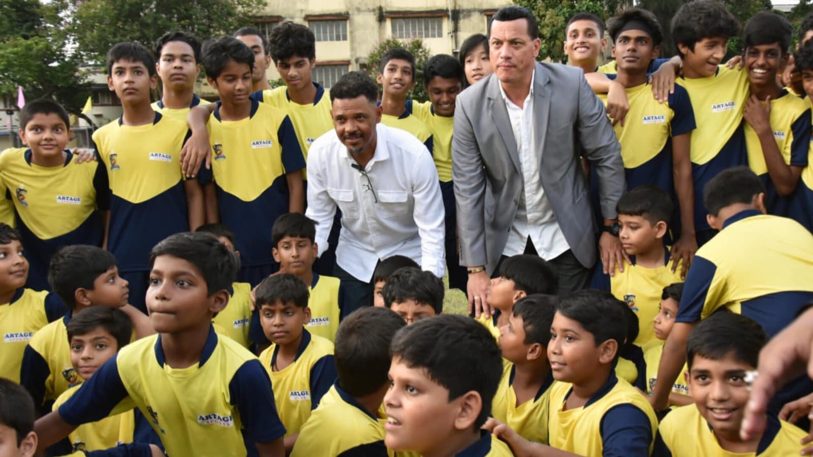 Bishop Canning sports academy launched at khiddirpore st Thomas school in presence of barreto and Douglas spt 