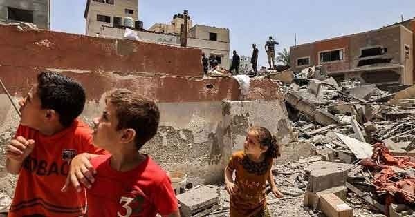  352 school damaged in gaza 