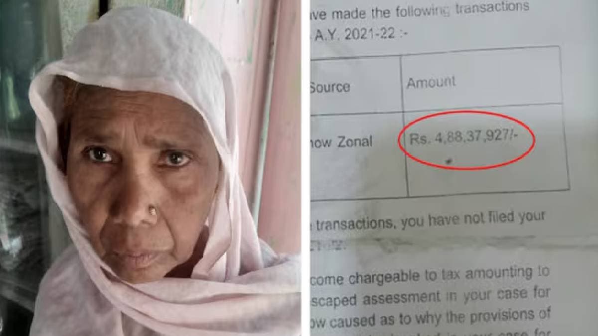Elderly labourer Sabra gets tax notice asked to file return on Rs four point eight eight crore income