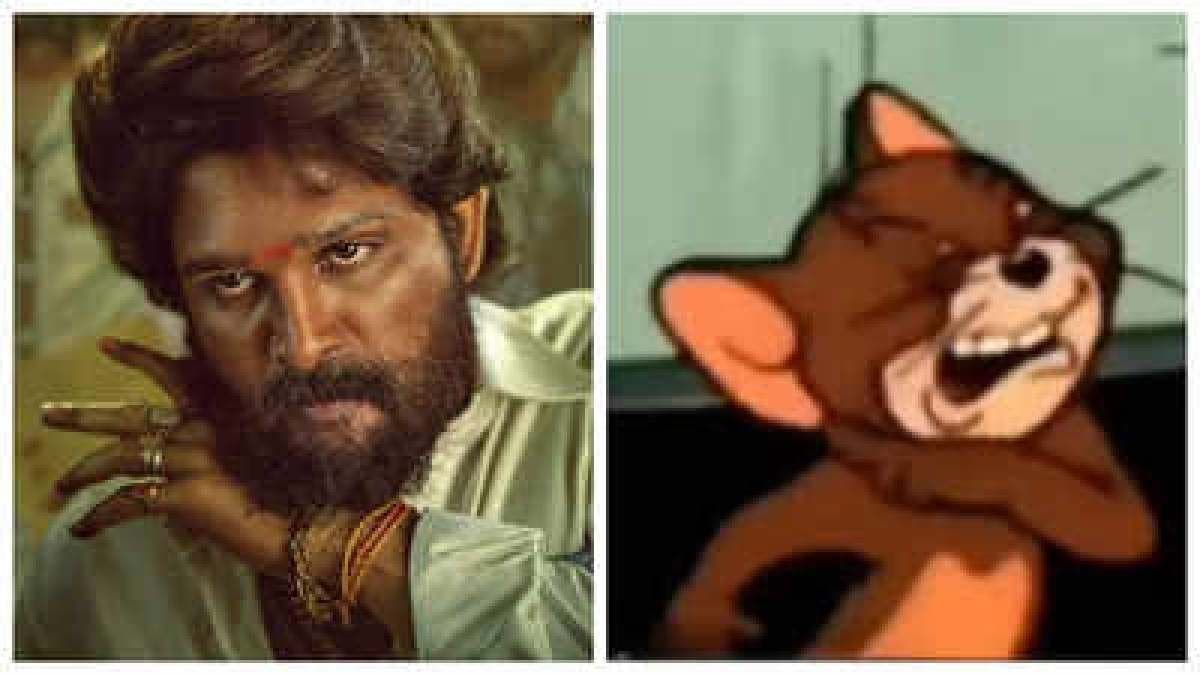 Allu Arjun s movie Pushpa 2 signature moves compared to Tom and Jerry in a hilarious fun video details inside ENT 