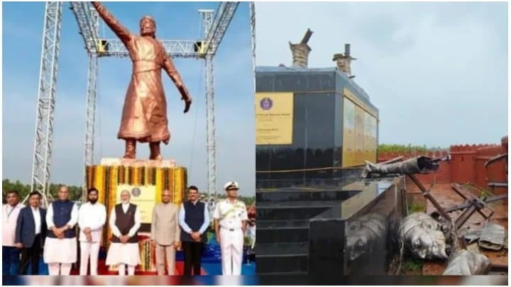 Why Chhatrapati Shivaji Statue Collapse know the reason gnr 