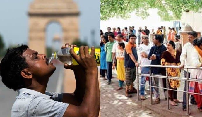 HEAT: তীব্র গরমকে উপেক্ষা করেই দিল্লিতে চলছে ভোটগ্রহণ পর্ব