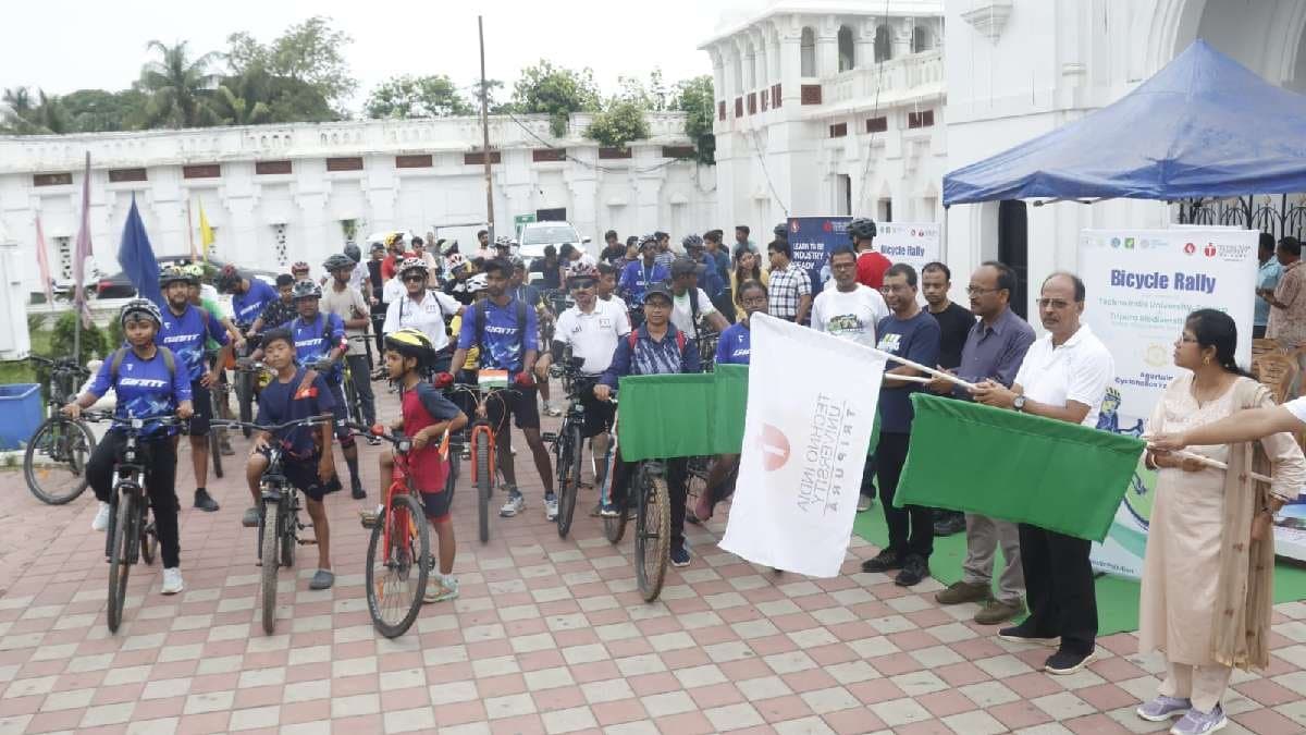 World Environment Day 2025: Techno India University Tripura Hosts Cycle Rally and Tree Plantation to Combat Plastic Pollution