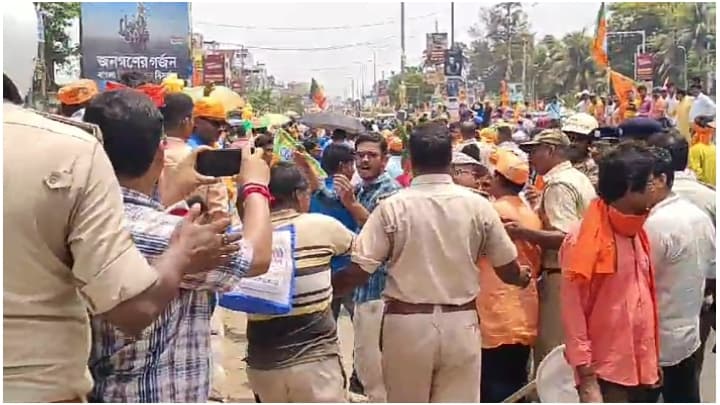 Tamluk: ‌তমলুকে অভিজিৎ গাঙ্গুলির মনোনয়নে ধুন্ধুমার