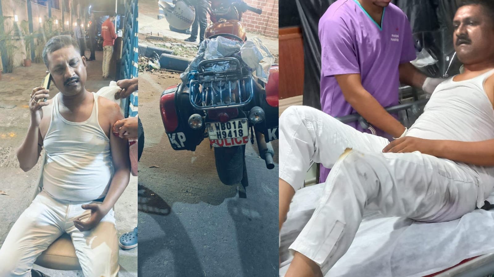  বেপরোয়া গাড়ির ধাক্কায় গুরুতর জখম কলকাতা পুলিশের ট্রাফিক সার্জেন্ট, ভাঙল হাড়, ভর্তি হাসপাতালে