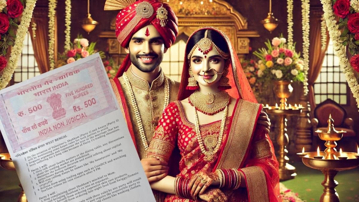 Bengal couple signs legal agreement to regenerate love, internet users find it cute gnr