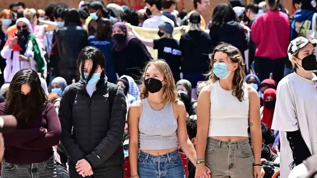 Anti Israel protest across us universities 