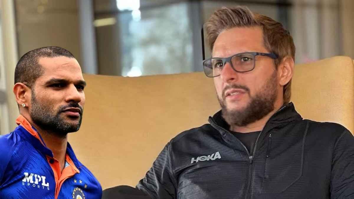 ‘বাজে বকা বন্ধ করে নিজের চরকায় তেল দাও’, শাহিদ আফ্রিদির মন্তব্যে কড়া জবাব দিলেন গব্বর
