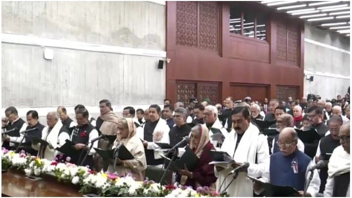 Bangladesh newly elected MPs take oath 