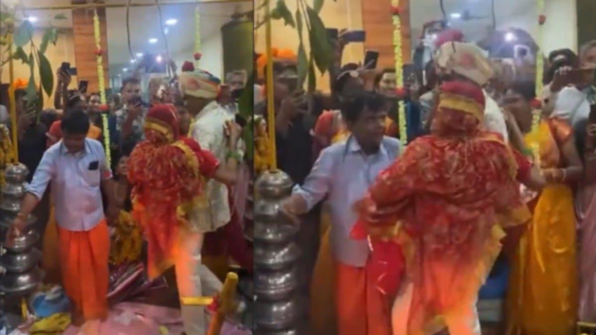 Groom carries ailing bride in his arms for marriage in hospital wedding in Madhya Pradesh
