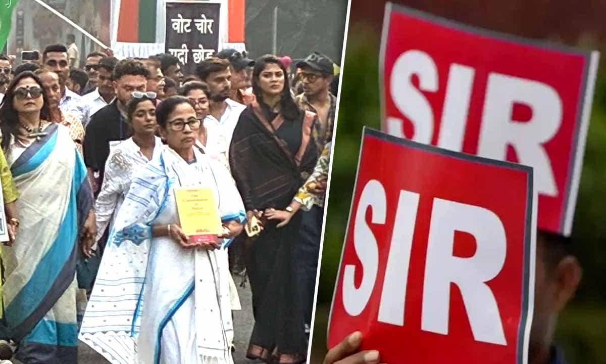 এসআইআর প্রতিবাদে ফের পথে মুখ্যমন্ত্রী