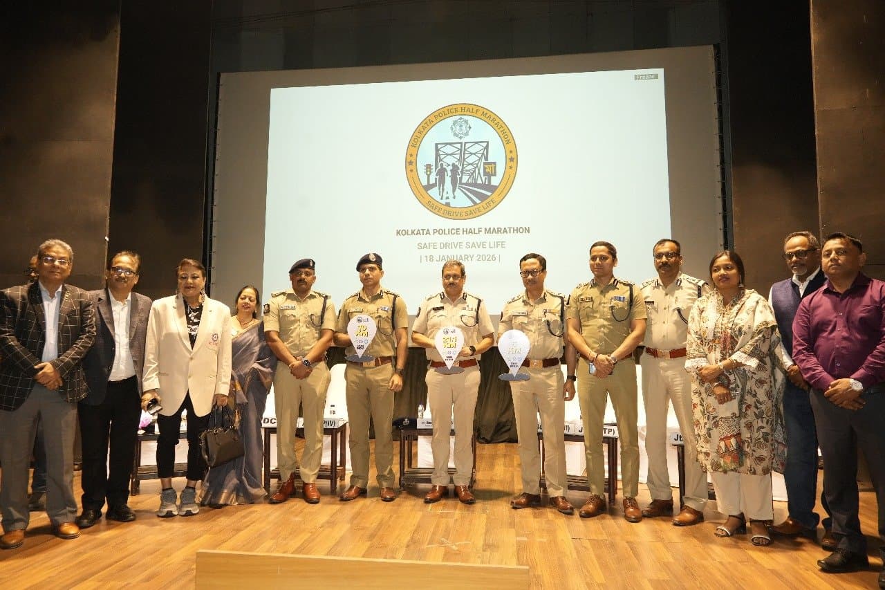 Announcement of Kolkata Police Safe Drive Save Life Half Marathon 2026