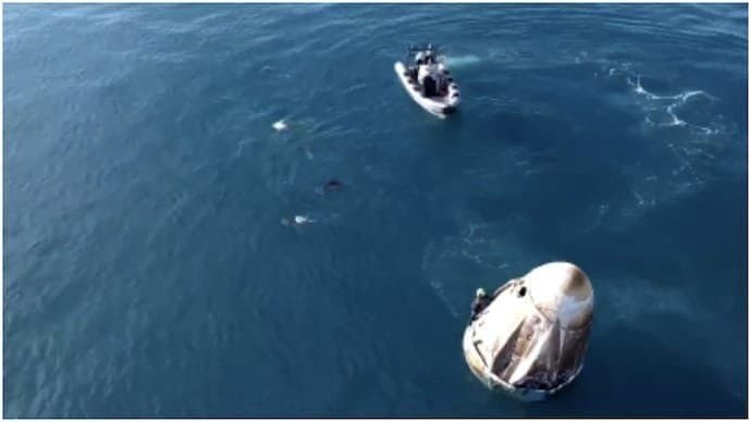 Dolphins Welcome Sunita Williams After Splashdown Off Florida