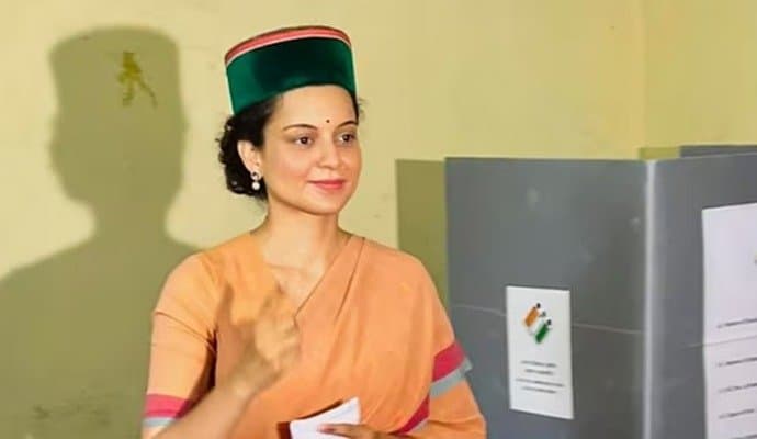 Kangana Ranaut: শেষ দফার নির্বাচনে ভোট দিলেন কঙ্গনা, হিমাচলে বিজেপির জয়ে নিশ্চিত প্রার্থী 