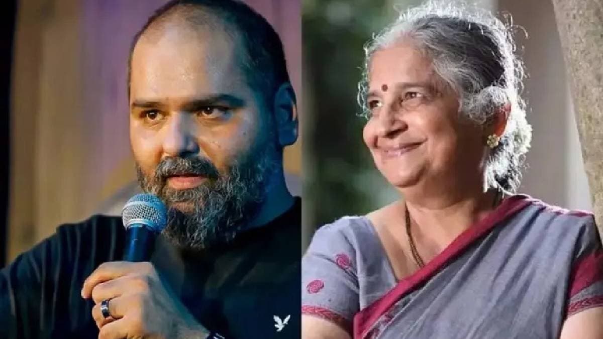 Beside Eknath Shinde Kunal Kamra roasts Sudha Murthy s middle class public image