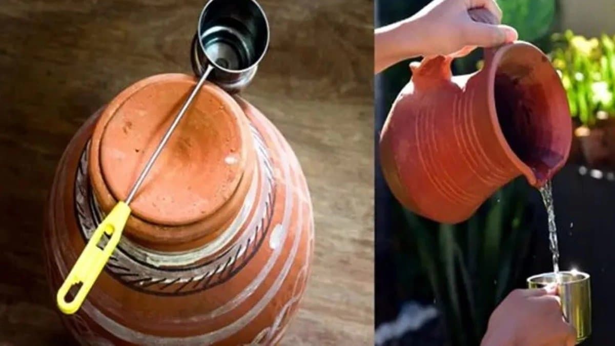By drinking water in earthen pot helps to reduce cholesterol controls high blood pressure and has many health benefits