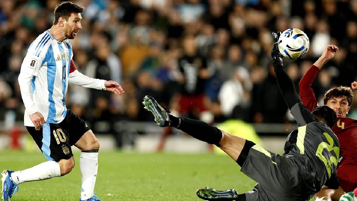 Messi scores twice in Argentina win over Venezuela in emotional home farewell
