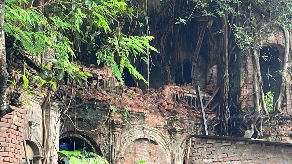 Old house partially collapsed in regent park area